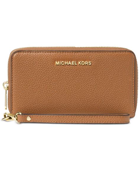 michael michael kors mercer leather multi function phone wristlet|MICHAEL Michael Kors Mercer Leather Multi Function Phone .